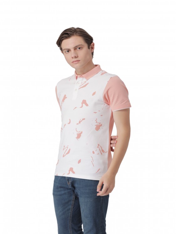 Peach Color half sleeve t-shirt